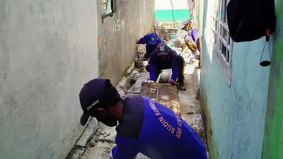 Perbaikan saluran dan tata air di Pulau Panggang, Kepulauan Seribu (Beritajakarta.id/Suparni)