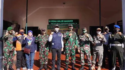 Untuk mengedukasi masyarakat, Pemerintah Kota Bogor menggelar operasi masker. (Ayobogor/Husnul Khatimah)