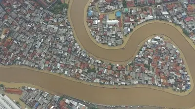 BNPB dan Peta Bencana mengeluarkan peta daerah yang terdampak banjir Jakarta 2020 (ANTARA FOTO/Nova Wahyudi)