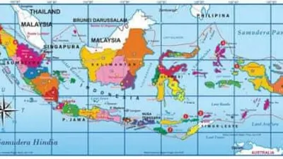 Peta negara kepulauan Indonesia