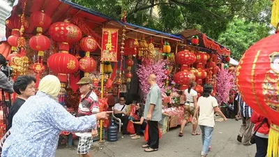 Kawasan Pecinan Petak Sembilan di Glodok, Jakarta Barat menjadi salah satu permukiman warga keturunan Tionghoa/Beritagar.id