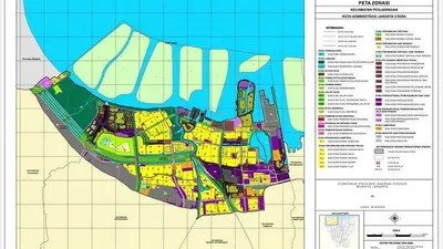 Peta zonasi  terkait revisi Rencana Detail Tata Ruang reklamasi Ancol/dok: Humas Fraksi PAN