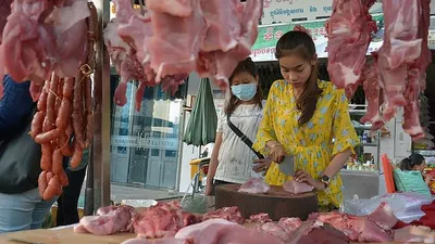 Ilustrasi pedagang daging sapi / Pixabay