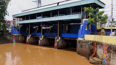 Pintu Air Karet, Tanah Abang, Jakarta Pusat. (Kompas.com /Garry Andrew Lotulung)