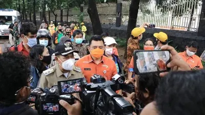 Pelaksana harian (Plh) Wali Kota Administrasi Jakarta Pusat, Irwandi, saat berada di kawasan Masjid Istiqlal / dok