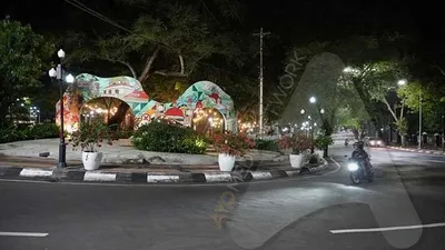 Salah satu sudut Kota Semarang yang menerapkan Pembatasan Kegiatan Masyarakat (PKM) Non-PSBB.  (Ayosemarang.com/Kemmy Wijaya)