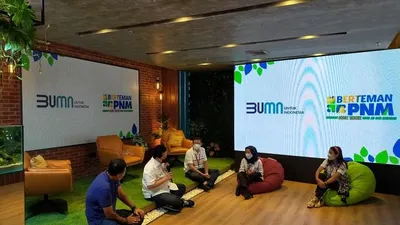 Menteri BUMN Erick Thohir bertemu secara virtual dengan 20 ribu account officer PT Permodalan Nasional Madani (PMN), Sabtu 16 Januari 2021/ayojakarta/istimewa