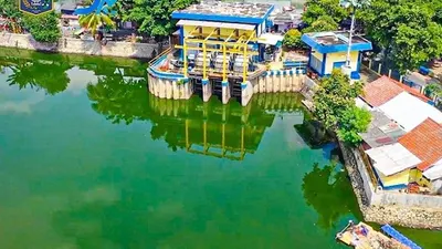 Dinas Sumber Daya Air Provinsi DKI Jakarta telah menyiapkan tiga unit pompa air stasioner di Waduk Teluk Gong, Kelurahan Pejagalan, Penjaringan, Jakarta Utara/dok Instagram @dinas_sda