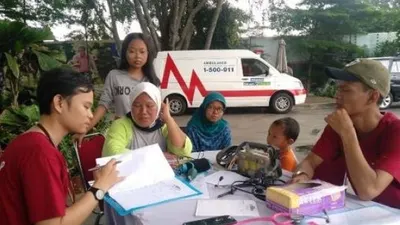 Posko kesehatan Siloam Hospitals untuk korban banjir Jakarta. (Dok Siloam Hospitals)