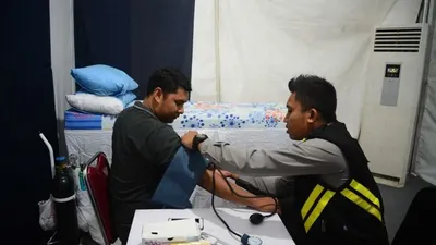 Ilustrasi posko medis.  (Republika/Iman Firmansyah)