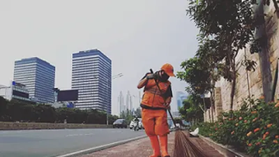 ilustrasi petugas PPSU DKI Jakarta/ Suara.com