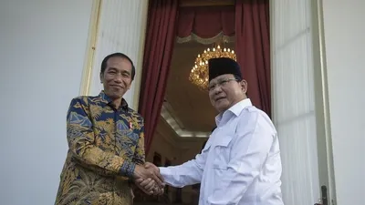 Presiden Joko Widodo dan Ketua Umum Partai Gerindra, Prabowo Subianto/Republika