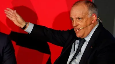 Presiden La Liga Javier Tebas. (Foto: EPA-EFE/Jorge Nunez)