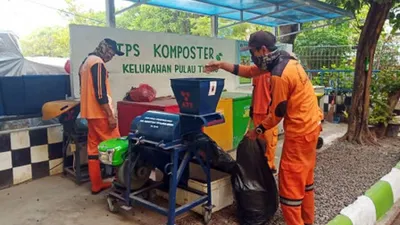 Sampah Organik Hasilkan Satu Meter Kubik Kompos di Pulau Tidung