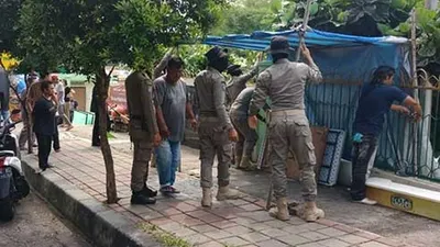 Penertiban pedagang tajil Bogor Utara (Dok. Istimewa)