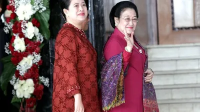 Ketua DPR, Puan Maharani dan Ketua Umum PDI Perjuangan Megawati Soekarno Putri/katadata.co.id