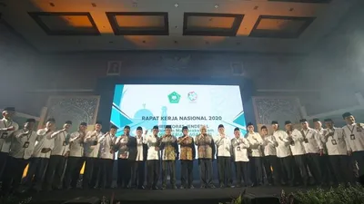 Rapat Kerja Nasional Ditjen Bimas Islam 2020 di Auditorium HM Rasjidi, kantor Kementerian Agama, Jakarta Pusat, Senin (01/3/2020). (Bagian Perencanaan Ditjen Bimas Islam Kementerian Agama RI)