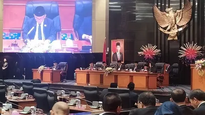 Rapat Paripurna DPRD DKI Jakarta mengesahkan Tatib pemilihan Wagub baru. (Ayojakarta.com/Khoirur Rozi)