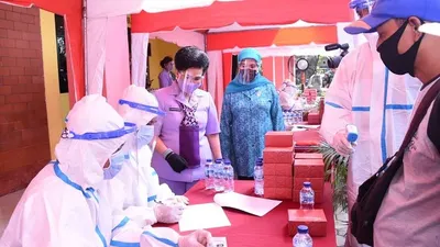 Rapid test di Gelanggang Remaja Cipayung, Jakarta Timur (Kabidpenum Puspen TNI, Kolonel Sus Taibur Rahman)