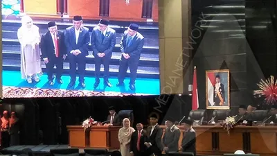 Penetapan lima pimpinan definitif DPRD DKI Jakarta periode 2019-2019 dalam rapat paripurna di gedung DPRD DKI Jakarta, Kamis (4/10/2019)/Ayojakarta.com