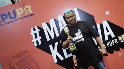 Reinold Lawalata usai Stand Up Comedy Competition Mati Ketawa Ala PUPR. (Ayojakarta.com)