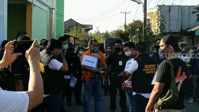 John Kei menjalani rekonstruksi. (Suara.com/Yasir)