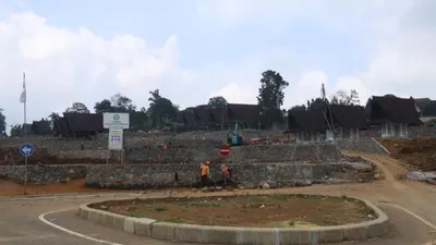 pembangunan rest area Gunung Mas, Cisarua Puncak Bogor ditarget rampung akhir tahun ini / dok