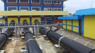 Antisipasi banjir, 19 pompa dipasang di wilayah Bojongkulur, Kecamatan Gunung Putri, Kabupaten Bogor. (dok)