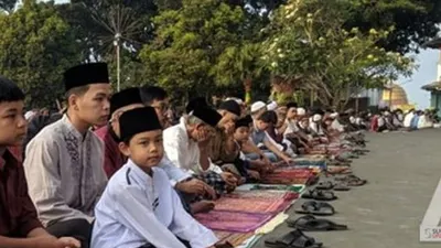[Ilustrasi] Pelaksanaan Salat Iduladha di Lapang Merdeka Kota Sukabumi, Minggu (11/8/2019). (Foto: Sukabumiupdate.com)