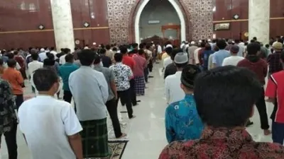 Sebagai ilustrasi salat Jumat berjamaah di Sukoharjo/ Solopos