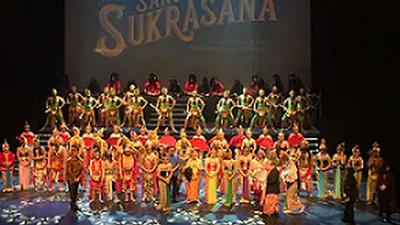 Para pemeran dalam pergelaran wayang Sang Sukrasana di Teater Besar Taman Ismail Marzuki (Dok. Jaya Suprana)