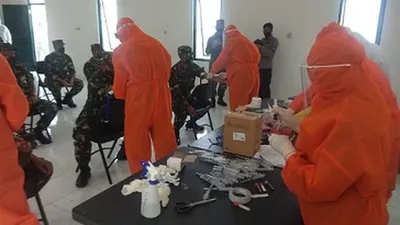 Pasien positif Covid-19 di Secapa AD menyisakan 71 orang.