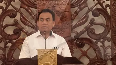 Sekda DKI Saefullah di Balairung Gedung Balai Kota, Jumat (11/10/2019)/Ayojakarta.com