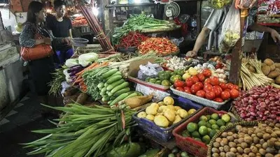 ilustrasi, pasar penyedia bahan makanan pokok di Tebet Jakarta. (Suara.com)