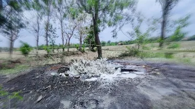 Ilustrasi/ Semburan gas bumi (AyoCirebon)