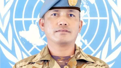Serma Rama Wahyudi (Kabidpeninter Puspen TNI Kolonel Laut (KH) H. Agus Cahyono)