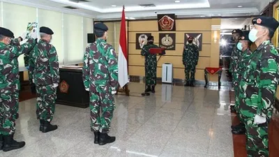 Serah Terima Jabatan Kepala Badan Pembinaan Hukum (Kababinkum) TNI (Puspen TNI)