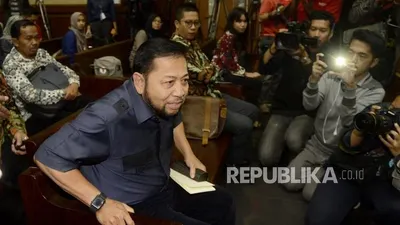 Mantan ketua DPR sekaligus terpidana kasus korupsi E-KTP, Setya Novanto.  Foto: Republika/Putra M. Akbar