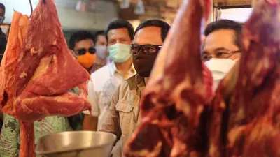 Sidak pasar di Pasar Baru Bogor, Jalan Suryakencana, Bogor Tengah, Kota Bogor. (dok)