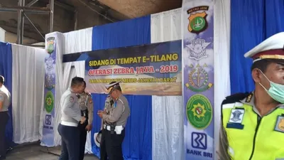 Lokasi sidang di tempat Operasi Zebra Jaya 2019 di Pos Polisi Tomang, Jakbar/Kompas
