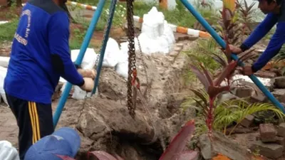 Pembangunan sodetan di Pulau Untung Jawa, Kepulauan Seribu (Berita Jakarta)