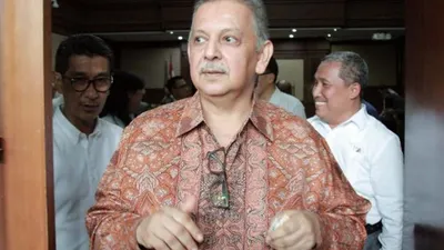 Terdakwa kasus dugaan suap proyek PLTU Riau-1, Sofyan Basir, saat menjalani sidang dengan agenda pembacaan tuntutan di Pengadilan Tipikor, Jakarta, Senin (7/10/2019)/JawaPos.com-Dery Ridwansah