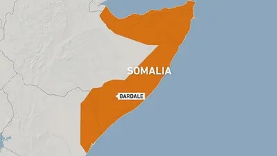 Lokasi pesawat pembawa bantuan Covid-19 yang jatuh di Somalia. (dok)
