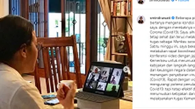 Sehat, Menkeu Sri Mulyani Pastikan Tetap Jalnakan Tugas