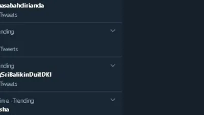 Tagar #JengSriBalikinDuitDKI trending topic Twitter. (Twitter)