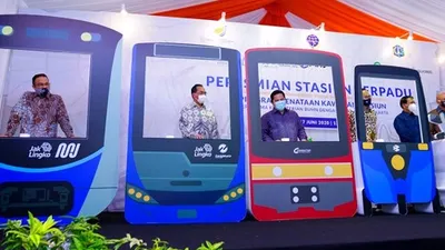 Anies Bersama Menhub dan Menteri BUMN resmikan Stasiun Terpadu Tanah Abang (Humas Kementerian BUMN)