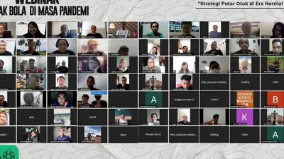 Webinar nasional Sepak bola di masa pandemi yang diinisasi Jurnalis Olahraga Yogyakarta (JOY) dan klub Liga 1 PS Sleman. (dok)