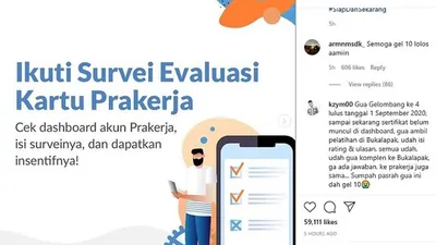 Pendaftaran Prakerja Gelombang 10 Sudah Ditutup, Yuk Ikutan Survei Evaluasi, Ada Insentif Rp50 Ribu/ilustrasi