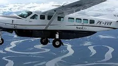 Ilustrasi pesawat Susi Air (ist)