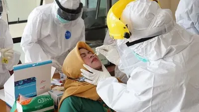 Sebanyak 4.000 ASN Pemkab Bekasi jalani Swab Test massal bertahap/ instagram: humas_kab_bekasi